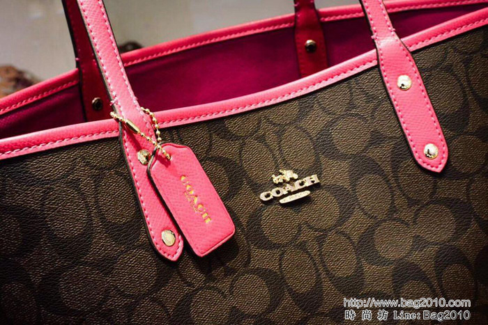 COACH蔻馳 海外代購子母包 一包兩用 新款PVC配頭層牛皮 雙面托特tote女包 子母包 36658  Chz1397